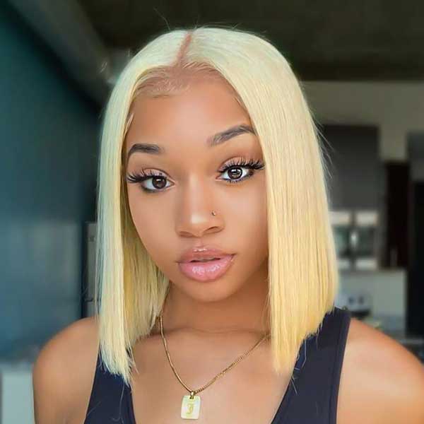 Blonde Straight HD 4x4 Wig