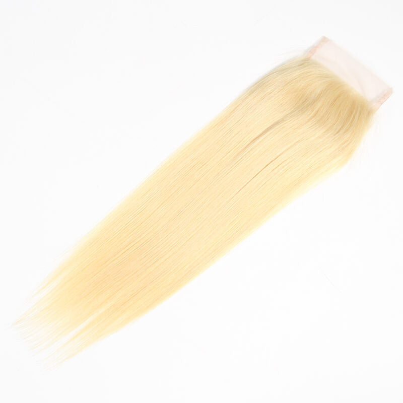 Straight Blonde transparent Closure