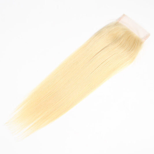 Straight Blonde transparent Closure