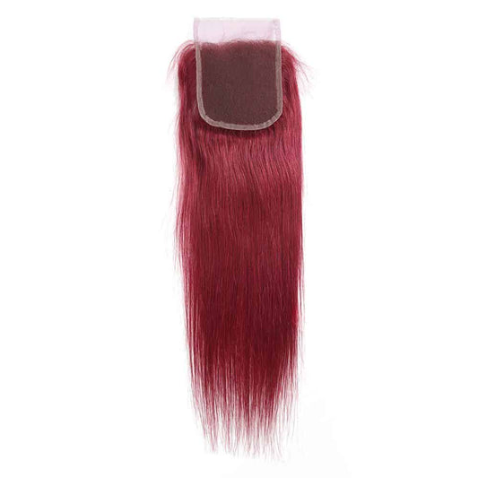 HD Closure Straight Burgundy