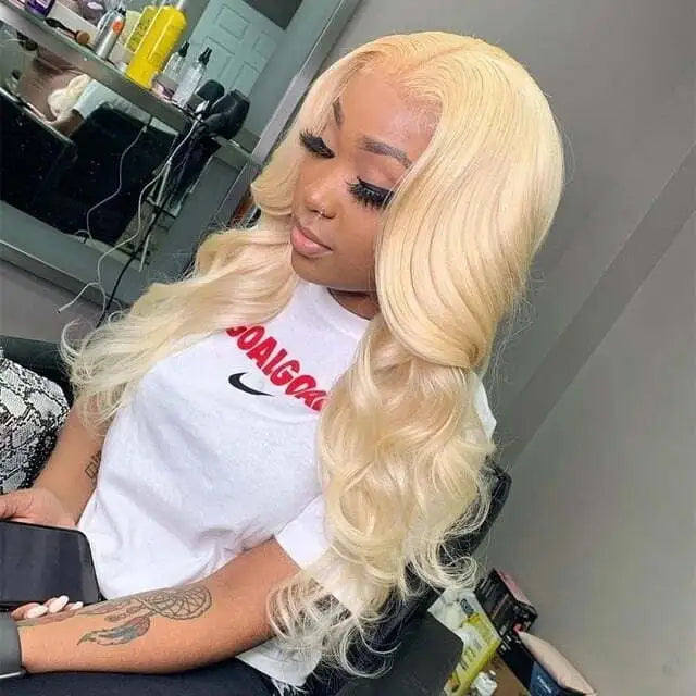 HD 613 Blonde Wig Body Wave 13X6 Royalty Hair Extensions