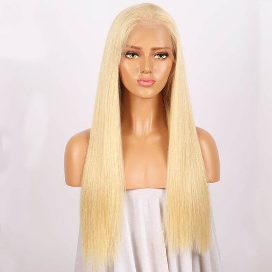 Lacefront Straight Blonde wig - royalty-extensions.com