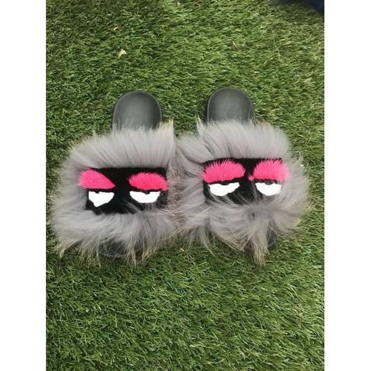 Droopy Fur Slippers
