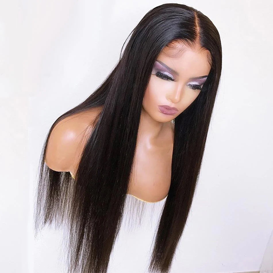 Straight Transparent 4x4 Closure Wig