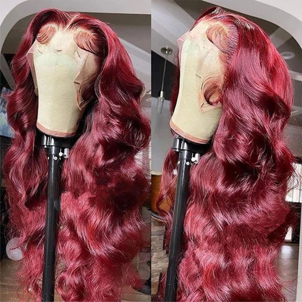 Body Wave Burgundy Lacefront Wig 13x4