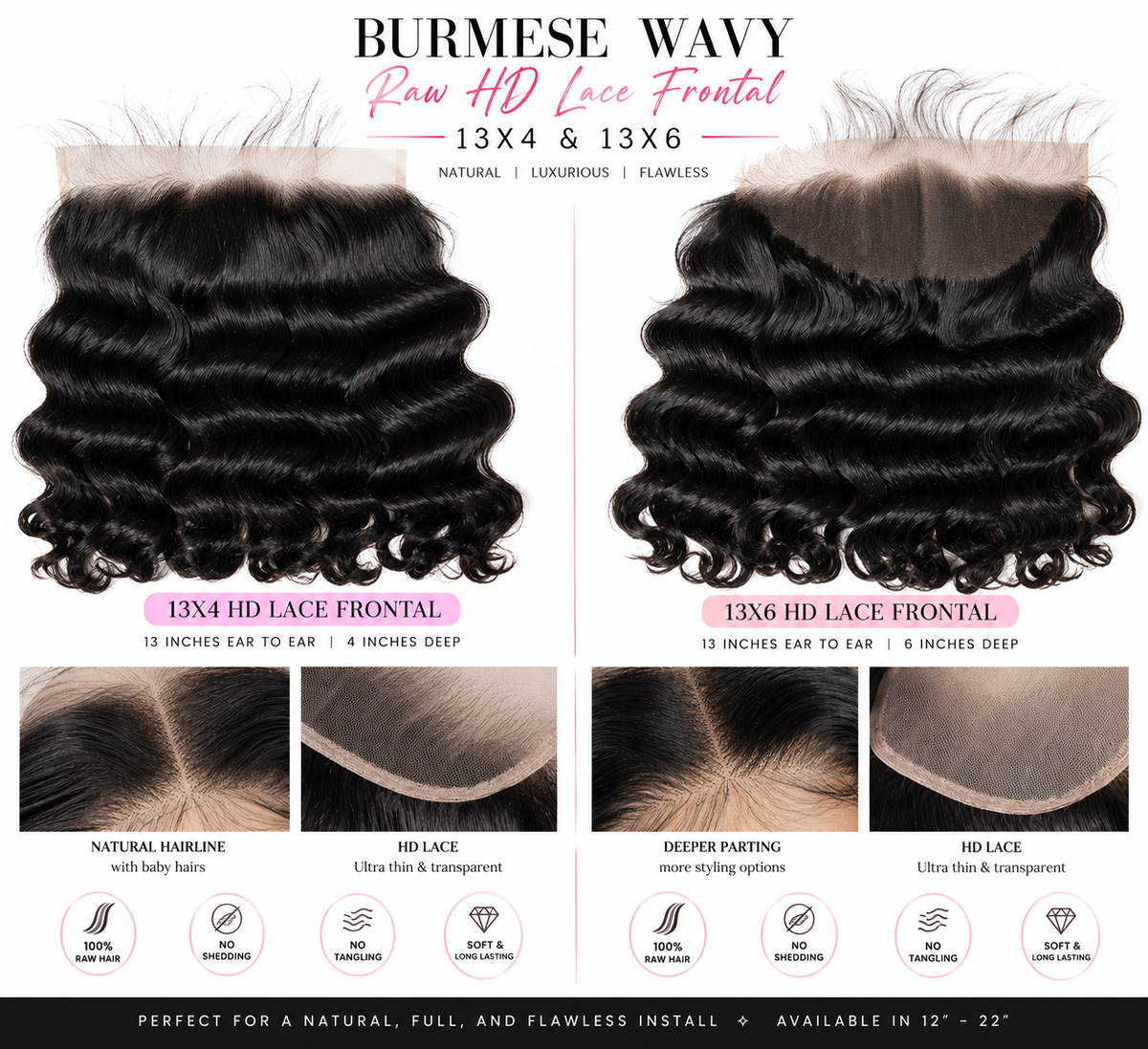 Burmese Wavey Raw HD Lacefront