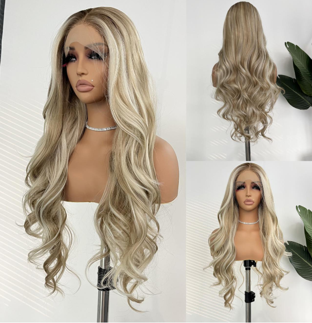 Synthetic Blonde 13x4