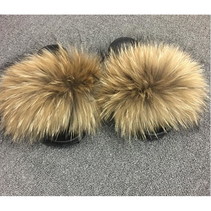 Raccoon Faux Slippers - royalty-extensions.com