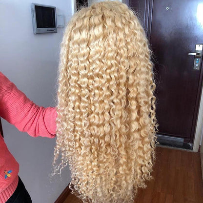 HD Deep Wave Lacefront Blonde Wig 13x4