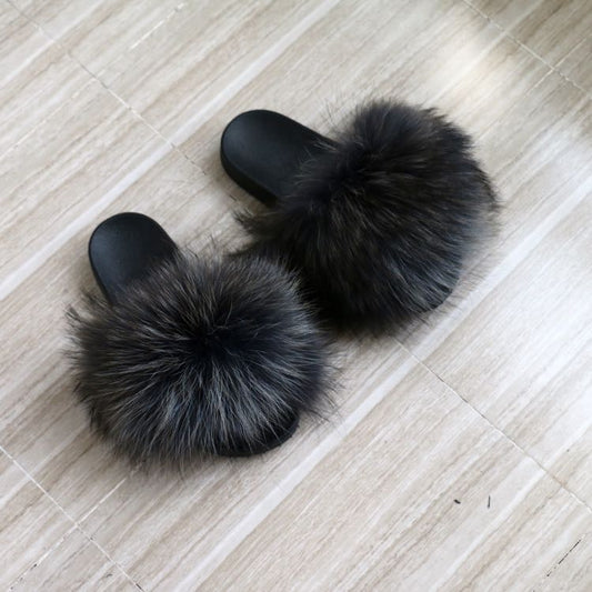 Mercury Faux Fur Slippers