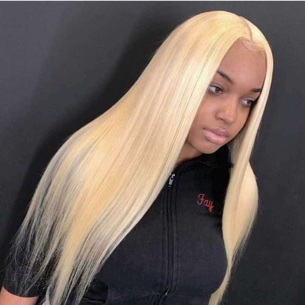 Lacefront Straight Blonde wig - royalty-extensions.com
