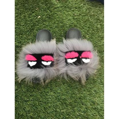 Droopy Fur Slippers